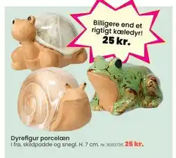 Hi five Dyrefigur porcelæn tilbud