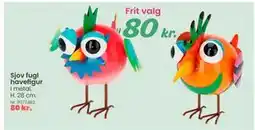 Hi five Sjov fugl havefigur tilbud