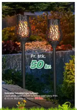 Hi five Solcelle havelampe tulipan tilbud