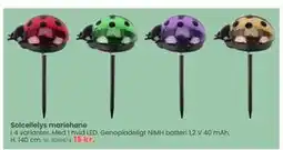 Hi five Solcellelys mariehøne tilbud