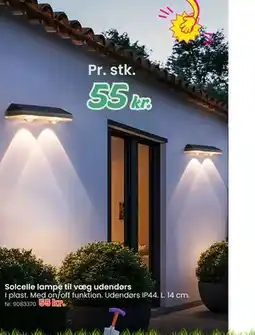 Hi five Solcelle lampe til væg udendørs tilbud