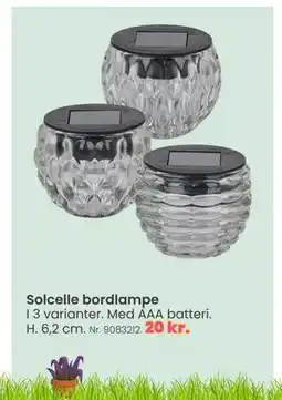 Hi five Solcelle bordlampe tilbud