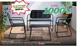 Hi five Sofasæt sort 4 dele tilbud