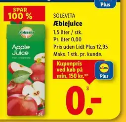 Lidl Æblejuice tilbud