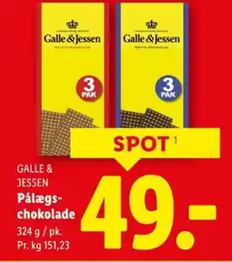 Lidl Pålægschokolade tilbud