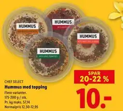 Lidl Hummus med topping tilbud