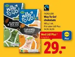 Lidl Way To Go! chokolade, App-pris tilbud