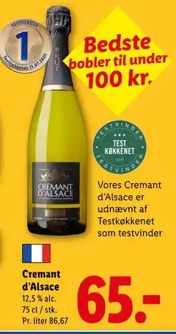 Lidl Cremant d’Alsace tilbud