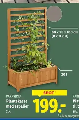 Lidl Plantekasse med espalier tilbud
