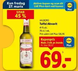 Lidl Taffel Akvavit tilbud