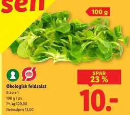 Lidl Økologisk feldsalat tilbud