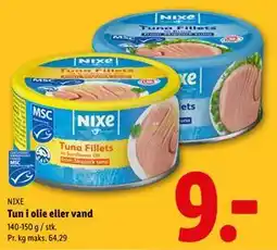 Lidl Tun i olie eller vand tilbud