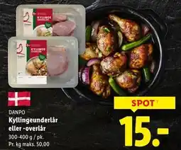Lidl Kyllingeunderlår eller -overlår tilbud