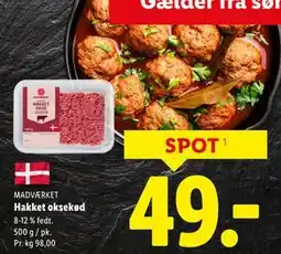 Lidl Hakket oksekød tilbud