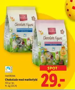 Lidl Chokolade med mælkefyld tilbud