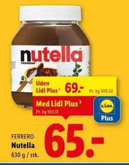 Lidl Nutella tilbud