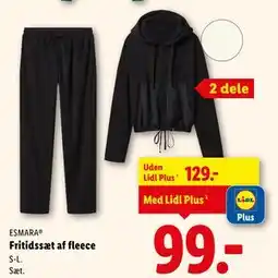 Lidl Fritidssæt af fleece tilbud