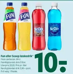 Coop 365 Fun eller Scoop læskedrik tilbud