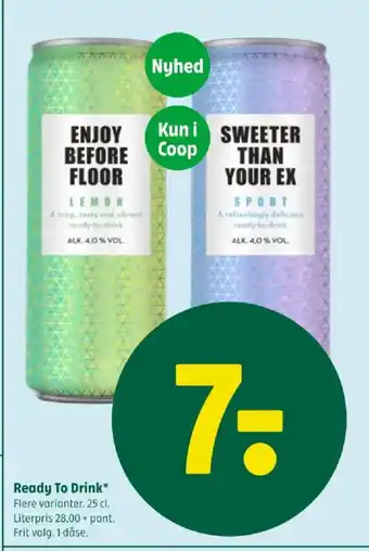 Coop 365 Ready To Drink tilbud