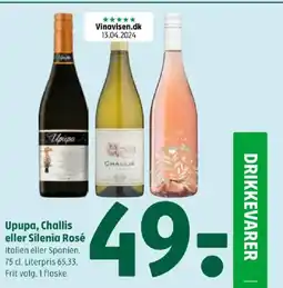 Coop 365 Upupa, Challis eller Silenia Rosé tilbud