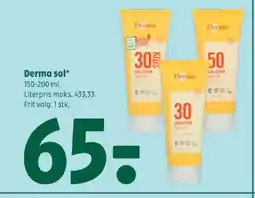 Coop 365 Derma sol tilbud
