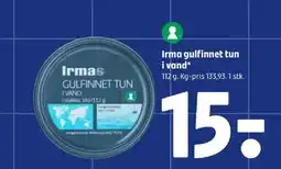 Coop 365 Irma gulfinnet tun i vand tilbud