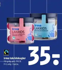 Coop 365 Irma lakridskugler tilbud