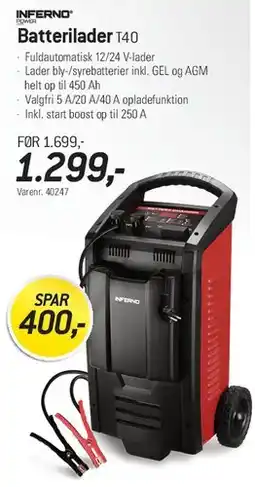 Thansen Batterilader T40 tilbud