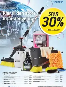 Thansen optimize (car cleaning products) tilbud