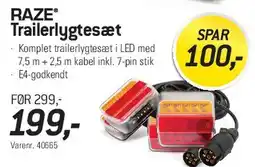 Thansen RAZE Trailerlygtesæt (LED) tilbud