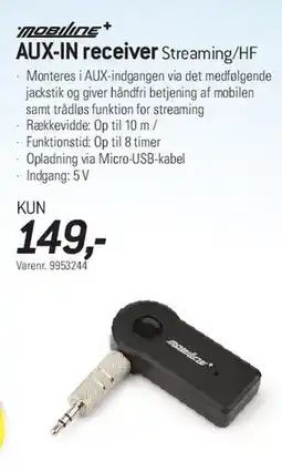 Thansen AUX-IN receiver (Streaming/HF) tilbud