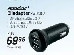 Thansen Biladapter 2 x USB-A tilbud