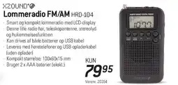 Thansen Lommeradio FM/AM HRD-104 tilbud