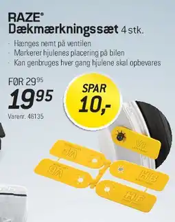 Thansen RAZE Dækmærkningssæt (4 stk.) tilbud