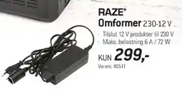 Thansen RAZE Omformer 230-12 V tilbud