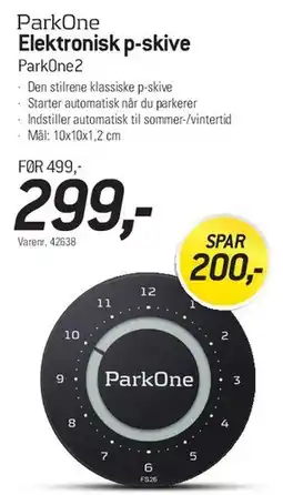 Thansen ParkOne Elektronisk p-skive tilbud