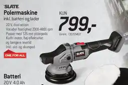 Thansen SLATE Polermaskine inkl. batteri og lader tilbud