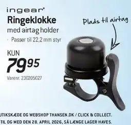 Thansen Ringeklokke med AirTag-holder tilbud