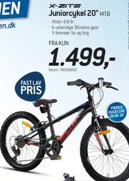 Thansen X-ZITE Juniorcykel 20 MTB tilbud