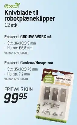 Thansen Knivblade til robotplæneklipper tilbud