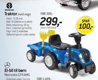 Thansen Traktor med vogn tilbud