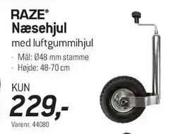 Thansen RAZE Næsehjul (med luftgummihjul) tilbud