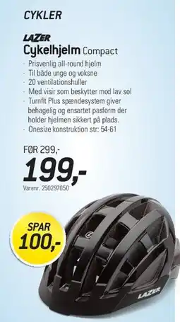 Thansen Cykelhjelm Compact tilbud