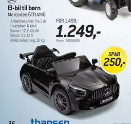 Thansen El-bil til børn (Mercedes) tilbud