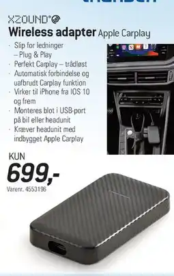 Thansen Wireless adapter (Apple CarPlay) tilbud