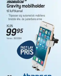 Thansen Gravity mobildholder til luftkanal tilbud