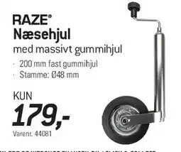 Thansen RAZE Næsehjul (massivt gummihjul) tilbud