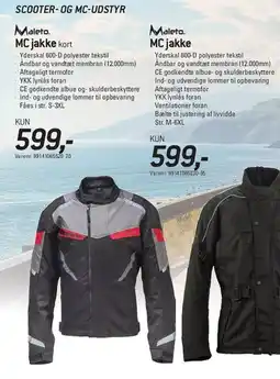 Thansen MC jakke (kort og almindelig) tilbud