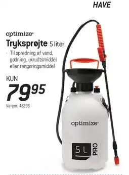 Thansen Tryksprøjte 5 liter tilbud