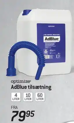 Thansen optimize AdBlue tilsætning tilbud